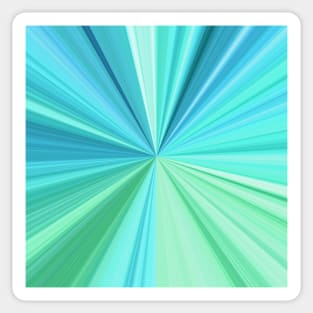 Burst of Blue and Green Sticker